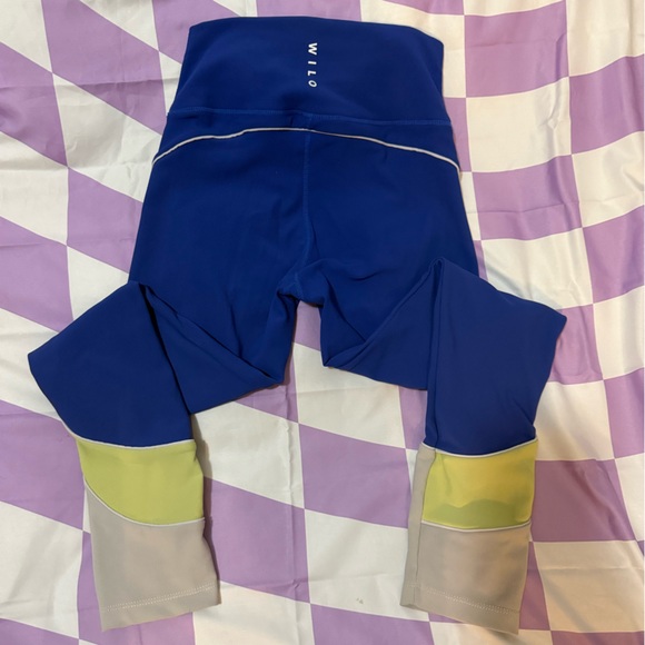 WILO The Label | Base Ribbed Colorblock Leggings | Cobalt/Lime/Grey | Small - Picture 5 of 11
